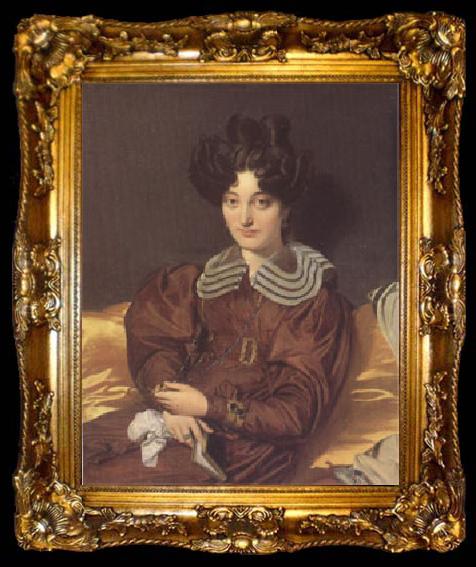 framed  Jean Auguste Dominique Ingres Madame Marrcotte de Sainte-Marie (mk05), ta009-2